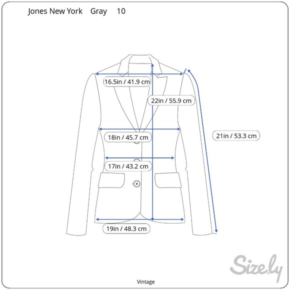 Jones New York Vintage Womens Brown Gray Tweed Wool Blend Boucle Jacket Blazer 1 - Picture 8 of 13